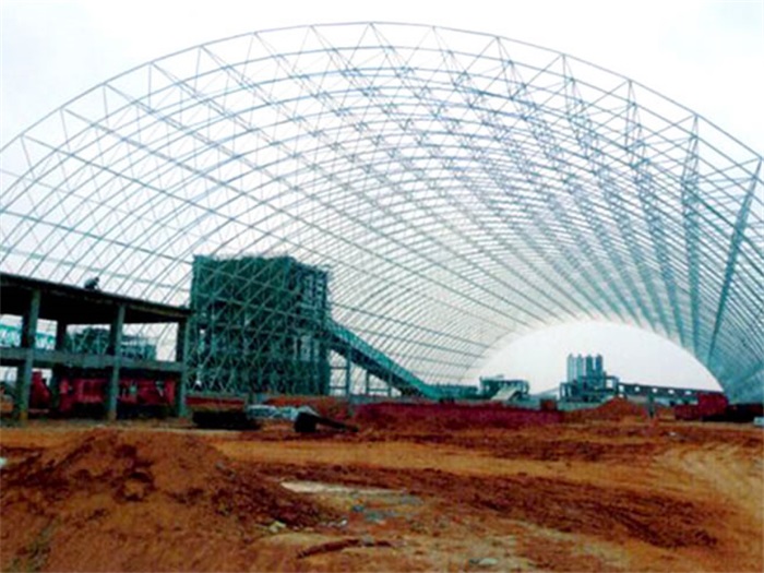自贡广西白色电厂干煤棚网架加工